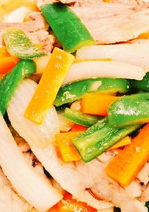 簡単！豚肉のサッパリまろやか黒酢炒め-レシピのメイン写真