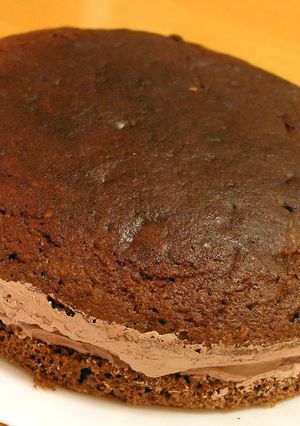 簡単豆腐クリームとバナナでデコケーキ☆-レシピのメイン写真
