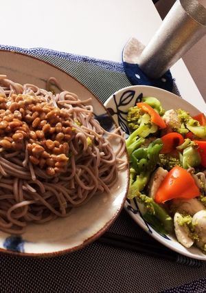 夏野菜のネバネバざるそば-レシピのメイン写真