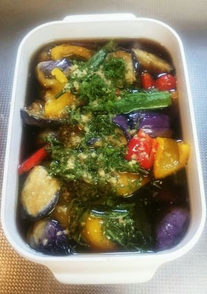 彩り豊かな夏野菜の煮びたし-レシピのメイン写真