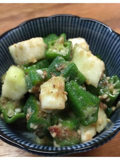簡単!夏野菜で☆和え物☆なす☆オクラ-レシピのメイン写真