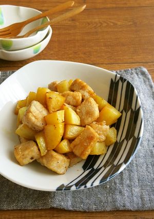 うなぎのタレで☆まぐろとじゃがいもの甘辛-レシピのメイン写真
