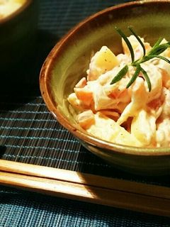 カリカリっ♪漬物inポテサラ-レシピのメイン写真