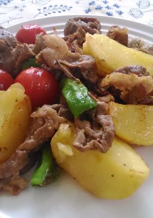 ラム肉の夏野菜炒め-レシピのメイン写真