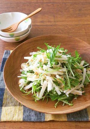 火を使わず♪大根と水菜のツナサラダ-レシピのメイン写真