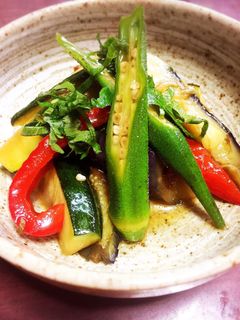 夏野菜の揚げ浸し-レシピのメイン写真