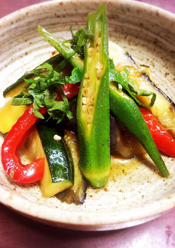 夏野菜の揚げ浸し-レシピのメイン写真