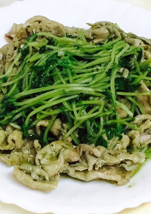 豚肉と豆苗のジェノベーゼ-レシピのメイン写真