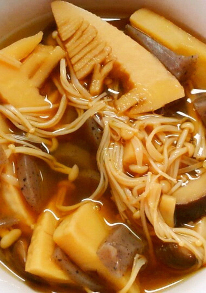 簡単！たけのことコンニャク えのきの旨煮-レシピのメイン写真
