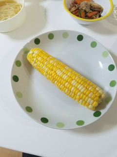 レンチンで完成トウモロコシ-レシピのメイン写真