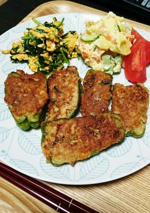 ピーマンの肉詰め-レシピのメイン写真