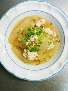 冬瓜と鶏ひき肉の煮物-レシピのメイン写真