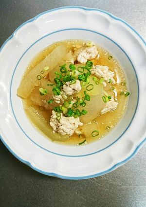 冬瓜と鶏ひき肉の煮物-レシピのメイン写真