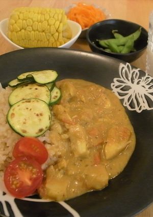 白身魚とココナッツミルクのマイルドカレー-レシピのメイン写真