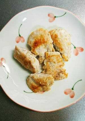 鶏ささみのニンニク焼き-レシピのメイン写真