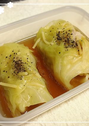 豚バラでロールキャベツ＊-レシピのメイン写真