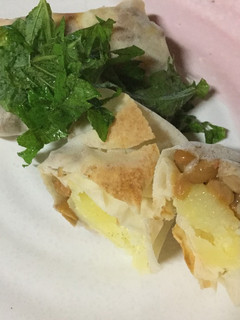 納豆と新じゃがの揚げない春巻き-レシピのメイン写真
