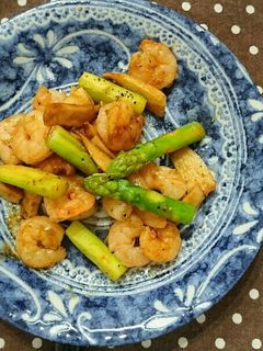 エビとアスパラとエリンギの中華炒め-レシピのメイン写真