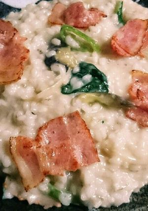 簡単、ベーコンと野菜のリゾット！-レシピのメイン写真