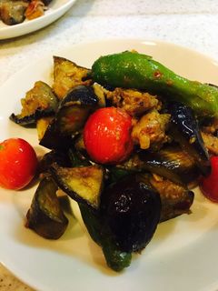 豚こまと夏野菜の甘辛みそ炒め-レシピのメイン写真