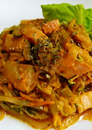★糖質オフ！＊ズッキーニ麺でナポリタン＊-レシピのメイン写真