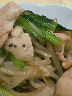 ガーリックチキンでもやし炒め-レシピのメイン写真