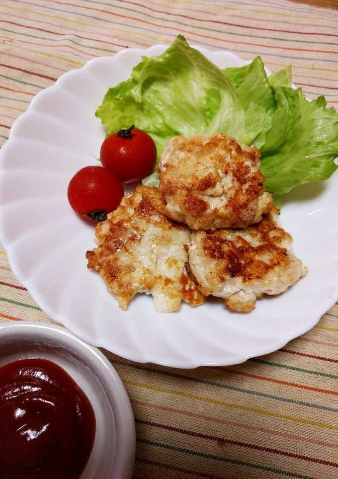 激うま♪ササミと豆腐のふわふわ焼き♥-レシピのメイン写真