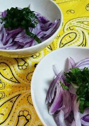 ☆簡単おかず☆赤玉ねぎと大葉のポン酢がけ-レシピのメイン写真