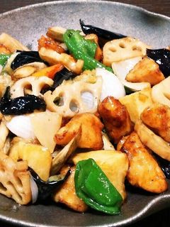鶏肉と野菜の黒酢あん♥-レシピのメイン写真