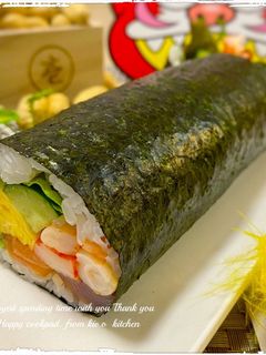 【節分☆ひな祭り】❀海鮮恵方巻き❀-レシピのメイン写真