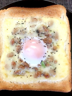 納豆トースト-レシピのメイン写真