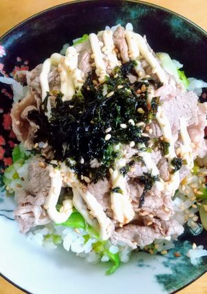 我が家のスピードごはんしゃぶ牛丼-レシピのメイン写真
