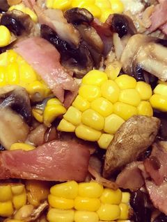 マッシュルームのコーンバター醤油炒め-レシピのメイン写真