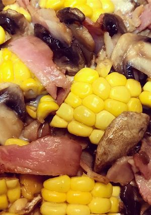 マッシュルームのコーンバター醤油炒め-レシピのメイン写真