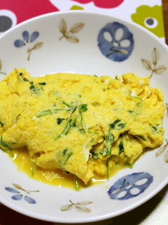 豆苗のオムレツ-レシピのメイン写真