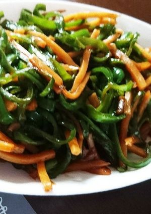 ピーマンと筍の肉なし炒め-レシピのメイン写真