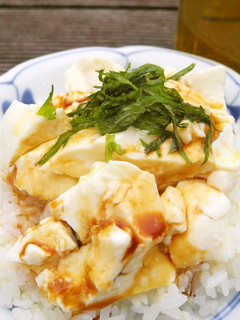 お豆腐丼のオリーブオイルかけ-レシピのメイン写真