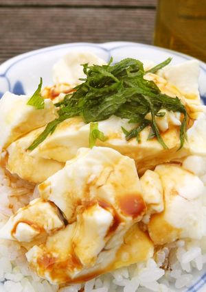 お豆腐丼のオリーブオイルかけ-レシピのメイン写真