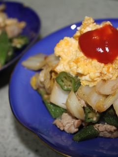 豚肉オクラ炒め-レシピのメイン写真