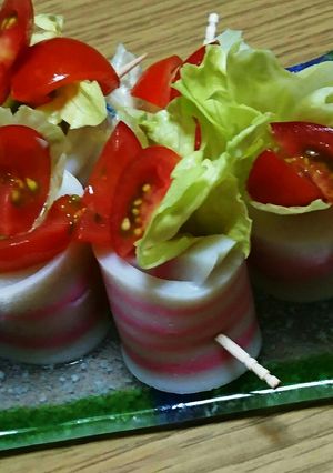 野菜の鳴門巻き~(*´╰╯`๓)♬-レシピのメイン写真