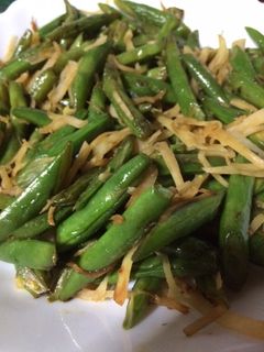 インゲンと新生姜の炒め物-レシピのメイン写真