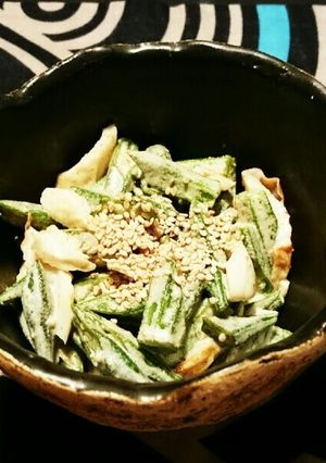 オクラとちくわの胡麻和え-レシピのメイン写真
