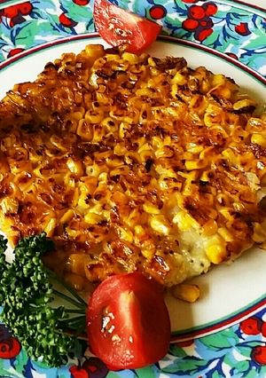 おやつに‼香ばしコーンとジャガイモ焼き-レシピのメイン写真