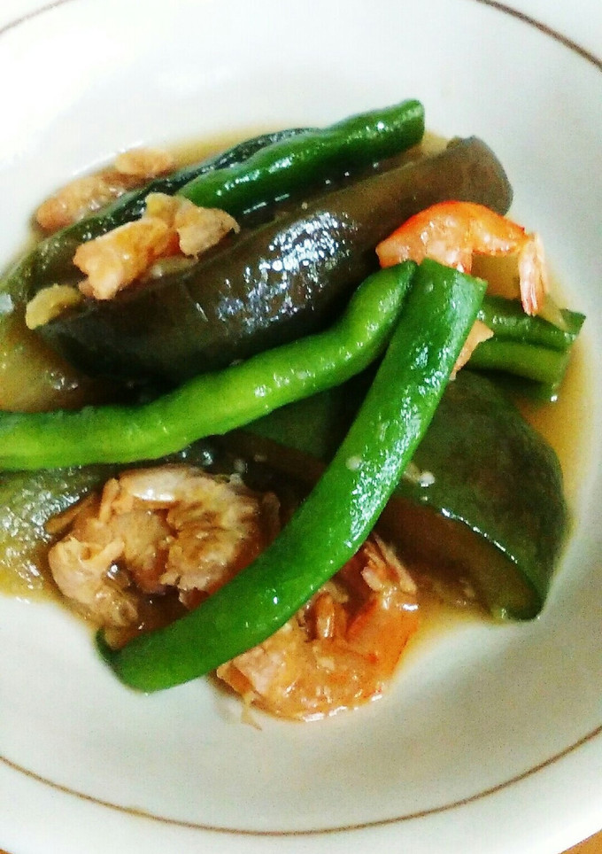 白茄子と干しえびの煮物-レシピのメイン写真