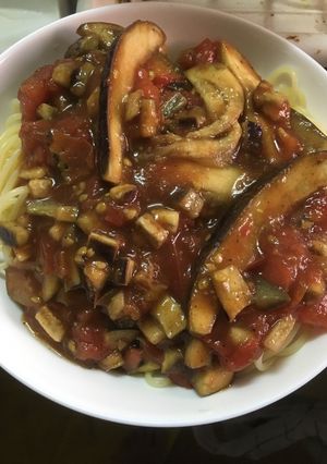 トマトとナスのパスタ-レシピのメイン写真