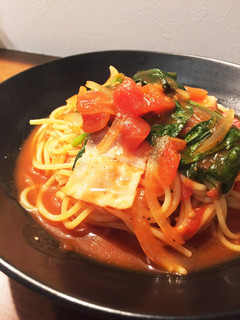 ほうれん草のトマトスープパスタ☆-レシピのメイン写真