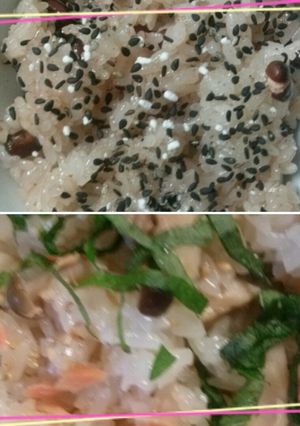 裏テク！おこわ＆赤飯の水加減♪はこれ！-レシピのメイン写真