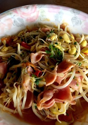 糖質制限に!大豆もやしのペペロン風-レシピのメイン写真