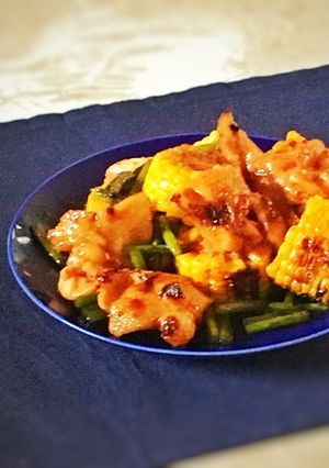 屋台風タレ☆焼きとうもろこし&焼きとり-レシピのメイン写真