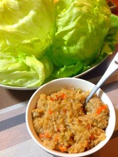 おさかなそぼろのレタス包み-レシピのメイン写真